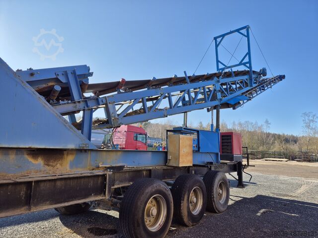 Mobile stockpile conveyor Eigenbau mobiles Haldenband