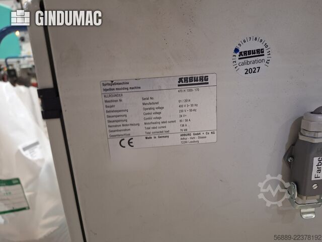 Arburg 470 H 1000-170 Arburg 470 H 1000-170