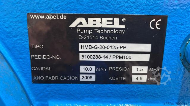 Piston membran pump HMD-G-20-0125PP ABEL HMD-G-20-0125-PP