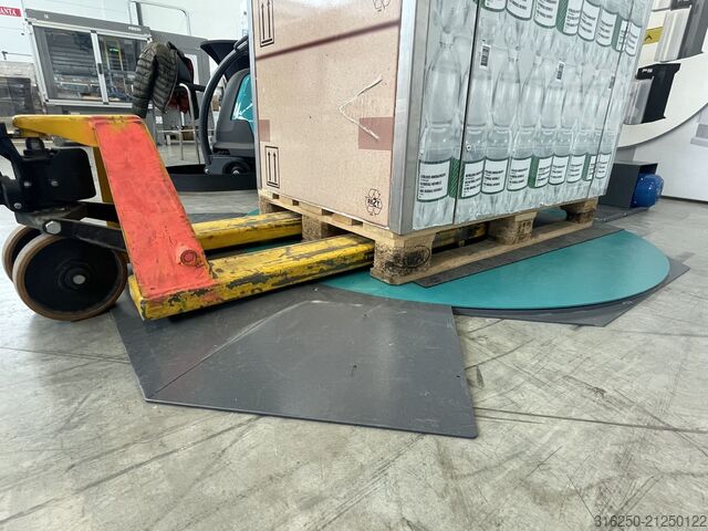 Palettenwickler Drehteller Stretchen ATLANTA - 25mm flacher Drehteller SYNTHESI - 200% Vorreckung