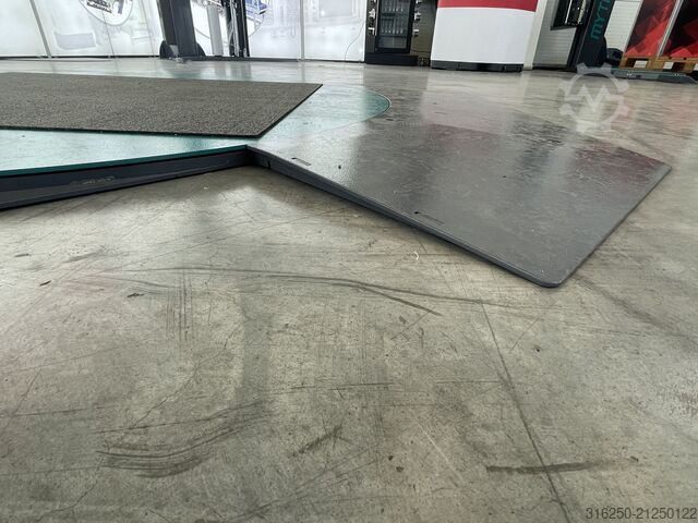 Palettenwickler Drehteller Stretchen ATLANTA - 25mm flacher Drehteller SYNTHESI - 200% Vorreckung