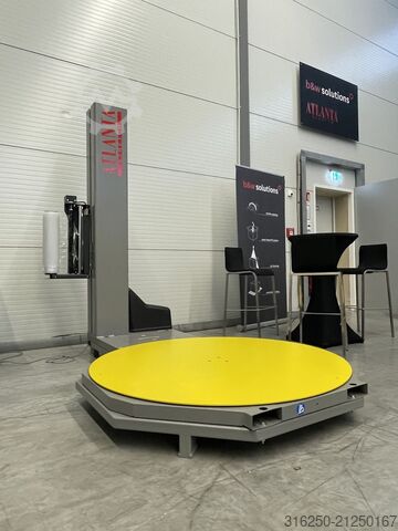 Palettenwickler Drehteller Stretchen ATLANTA - für E-Ameise zum unterfahren EVA mit einem erhöhtem Grundgestell