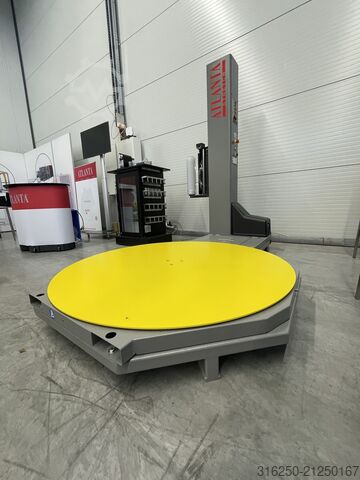 Palettenwickler Drehteller Stretchen ATLANTA - für E-Ameise zum unterfahren EVA mit einem erhöhtem Grundgestell