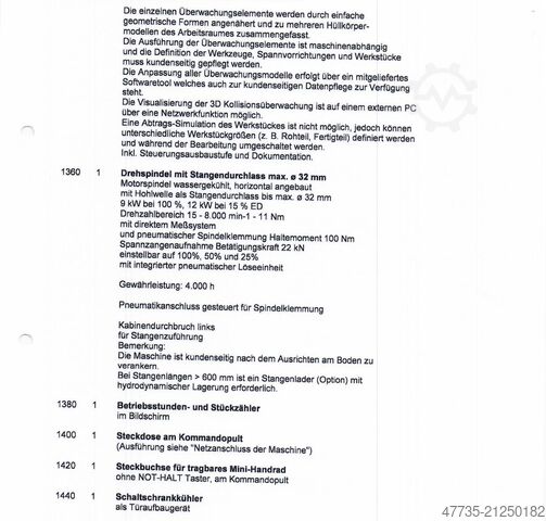 5 axis  machining center CHIRON FZ 08 MT