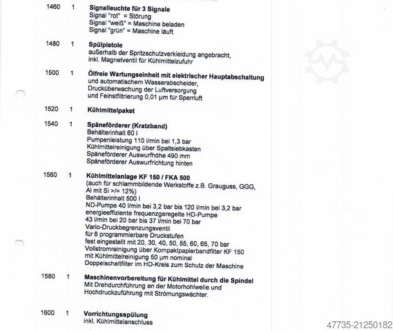 5 axis  machining center CHIRON FZ 08 MT