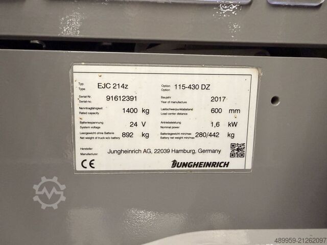 Hochhubwagen Jungheinrich EJC 214z