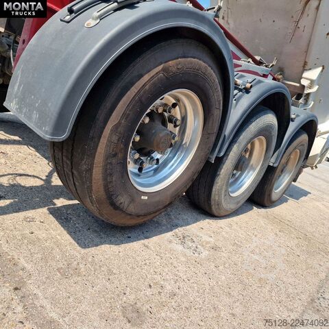 Tipper semitrailer LANGENDORF SKS 24, Stahlmulde, Liftachse, BPW, 2xStück