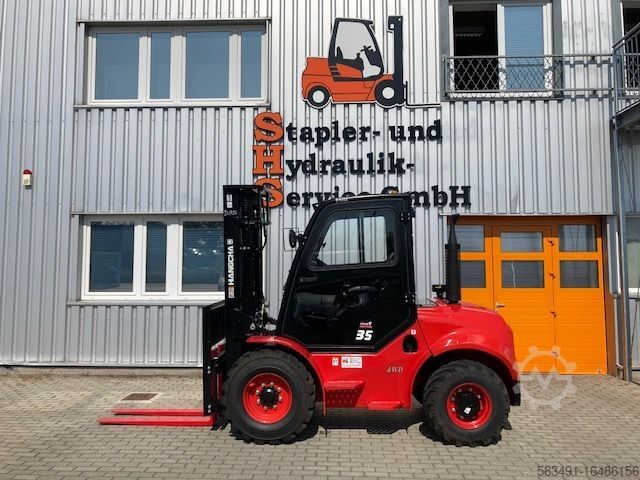 Rough terrain forklift truck HC Hangcha CPCD35-XW98C-RT4 (only rental)