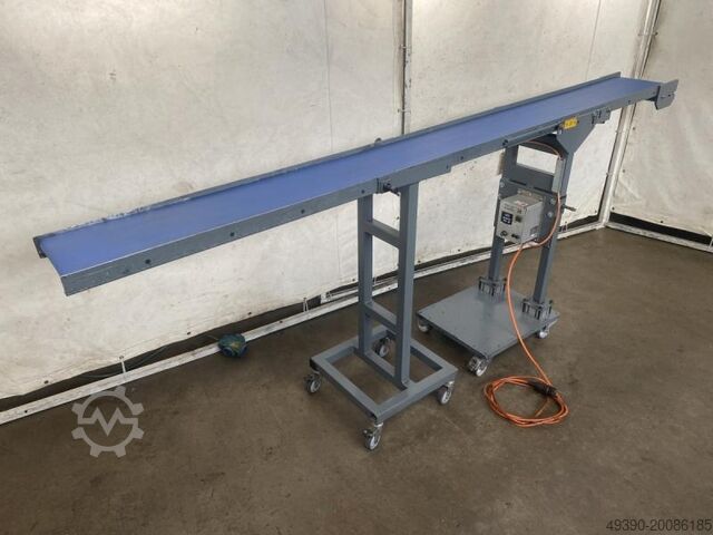 Conveyor belt, belt conveyor, belt conveyor, timing belt conveyor, small parts conveyor belt, flat c MFP Fördertechnik 2500 x 250
