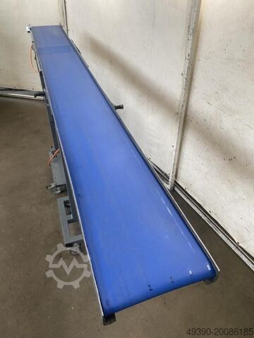 Conveyor belt, belt conveyor, belt conveyor, timing belt conveyor, small parts conveyor belt, flat c MFP Fördertechnik 2500 x 250