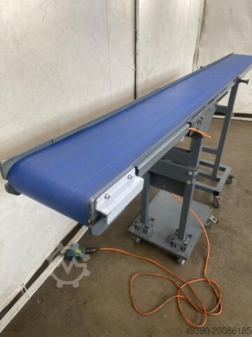 Conveyor belt, belt conveyor, belt conveyor, timing belt conveyor, small parts conveyor belt, flat c MFP Fördertechnik 2500 x 250