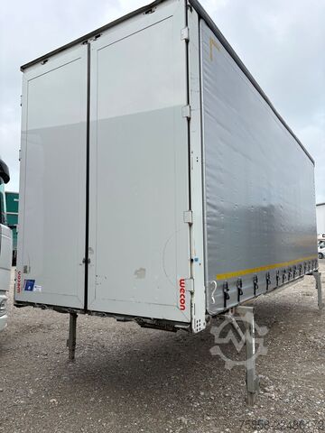Swap body with flatbed & tarp Wecon Jumbo XXL Innen 3090 mm Hubdach Verzinkt