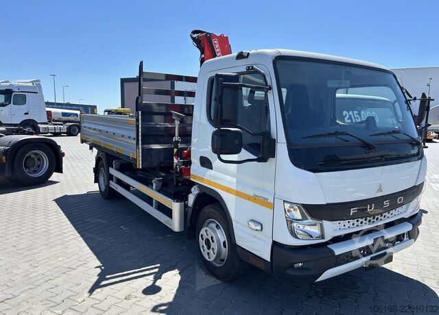 Crane with tipper Fuso Canter 7C15 Fassi Kran 3-seiten Kipper