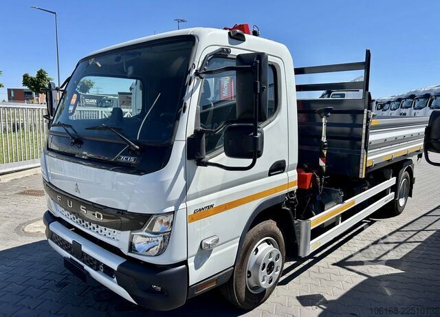 Crane with tipper Fuso Canter 7C15 Fassi Kran 3-seiten Kipper