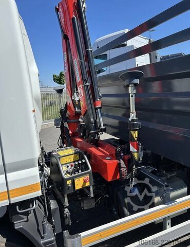 Crane with tipper Fuso Canter 7C15 Fassi Kran 3-seiten Kipper