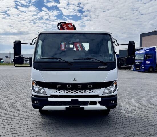 Crane with tipper Fuso Canter 7C15 Fassi Kran 3-seiten Kipper