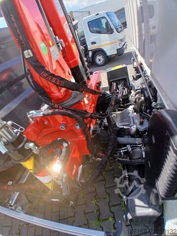 Crane with tipper Fuso Canter 7C15 Fassi Kran 3-seiten Kipper