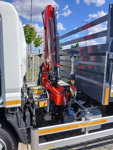 Crane with tipper Fuso Canter 7C15 Fassi Kran 3-seiten Kipper