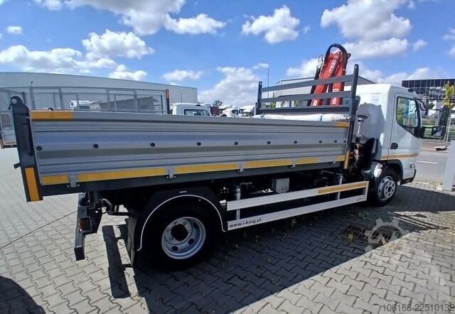 Crane with tipper Fuso Canter 7C15 Fassi Kran 3-seiten Kipper