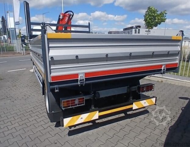 Crane with tipper Fuso Canter 7C15 Fassi Kran 3-seiten Kipper