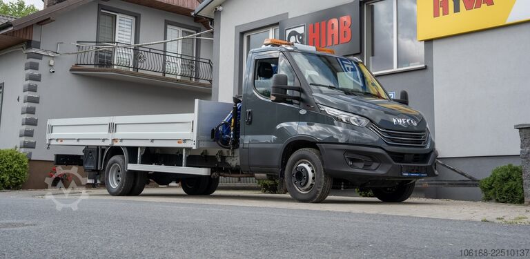 Truck-mounted crane van Iveco Daily 70C18 Kran Hyva Pritsche 5 m