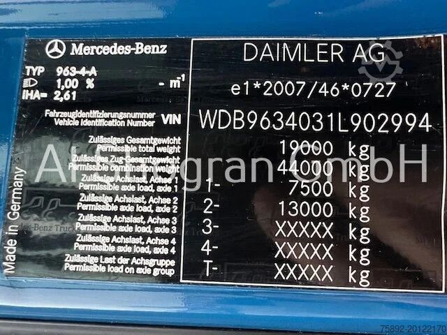 Standard-SZM Mercedes-Benz Actros 1845 StreamSpace 2,30/Standklima/Euro6