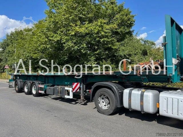 Platform trailer ES-GE Schräglader/Hatz-Motor/gelenkt/3 x Achsen PBW