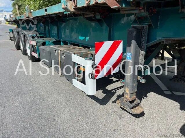 Platform trailer ES-GE Schräglader/Hatz-Motor/gelenkt/3 x Achsen PBW