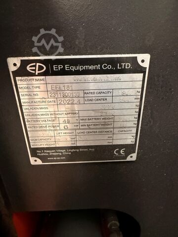 Electric forklift EP EFL 181