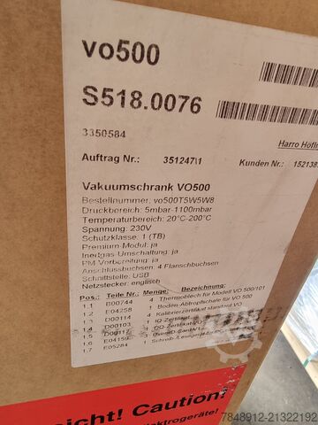 Vacuum Oven Memmert VO500 & PMP500 Vacuum Oven