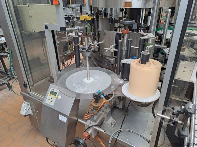 Etikettiermaschine für selbstklebende Etiketten P.E. Labellers UNIVERSAL 8T 3S + UNILOGO