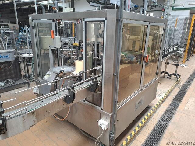 Etikettiermaschine für selbstklebende Etiketten P.E. Labellers UNIVERSAL 8T 3S + UNILOGO