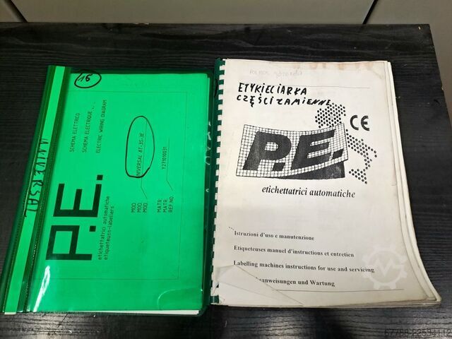 Etikettiermaschine für selbstklebende Etiketten P.E. Labellers UNIVERSAL 8T 3S + UNILOGO