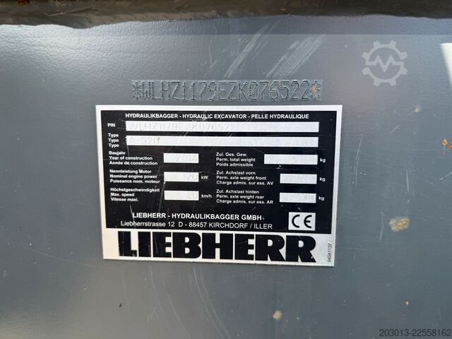 Mobilbagger LIEBHERR A 920 Litronic Mobilbagger *10.932h