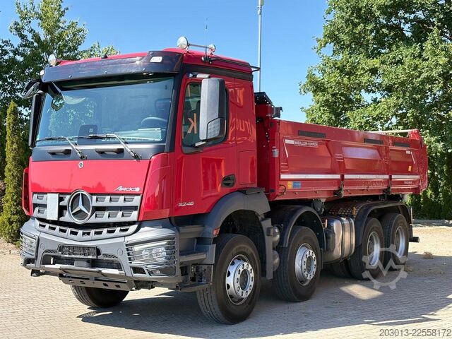 Dreiseitenkipper LKW MERCEDES-BENZ Arocs 3246 8x4 Kipper Meiller Bordmatic