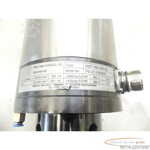Component Supfina / Fiege Supfina 811 - 814 / Fiege HSP 060.200.03 Werkzeugspindel bis 32.200 Umin-¹