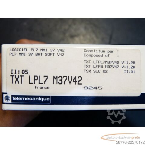 Component Telemecanique TXT L PL7 M37 V42 Software    !