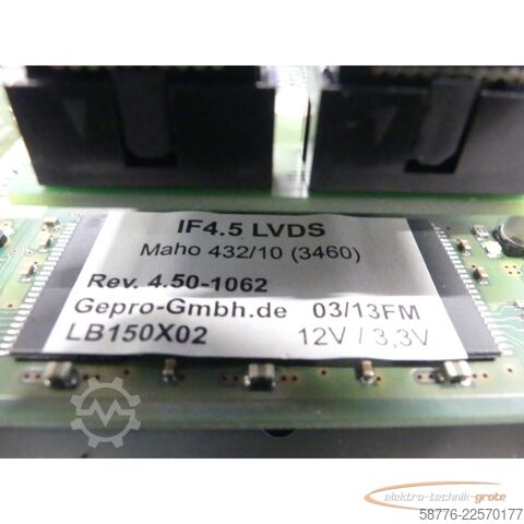 Component  TFT Monitor/Bildschirm für Deckel, Philips und Maho 432/10 SN: 153197