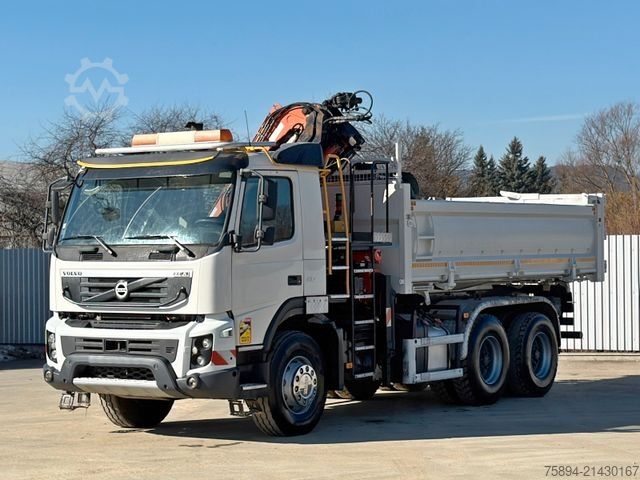 Truck mounted crane VOLVO FMX 410 Kipper 5,10m *ATLAS 165.2E/FUNK *6x4
