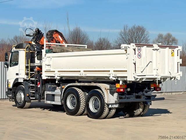Truck mounted crane VOLVO FMX 410 Kipper 5,10m *ATLAS 165.2E/FUNK *6x4