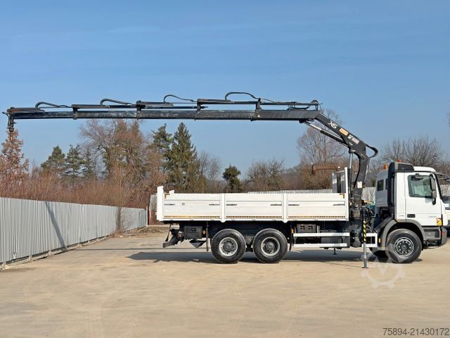 Truck mounted crane MERCEDES-BENZ ACTROS 2641*KIPPER 6,00 m + KRAN/FUNK *6x4* TOP
