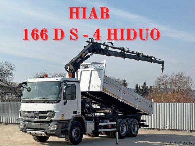 Tipper truck MERCEDES-BENZ ACTROS 2641*KIPPER 6,00 m + KRAN/FUNK *6x4* TOP