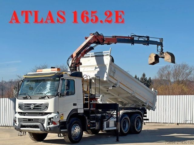 Tipper truck VOLVO FMX 410 Kipper 5,10m *ATLAS 165.2E/FUNK *6x4