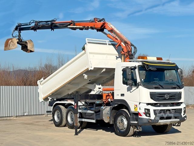 Tipper truck VOLVO FMX 410 Kipper 5,10m *ATLAS 165.2E/FUNK *6x4