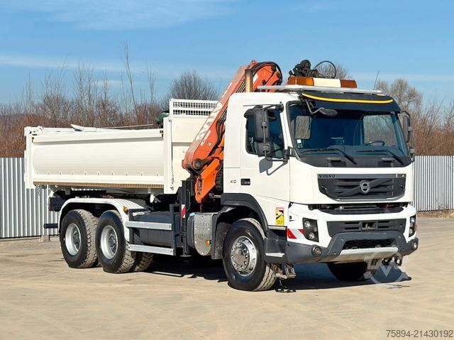 Tipper truck VOLVO FMX 410 Kipper 5,10m *ATLAS 165.2E/FUNK *6x4