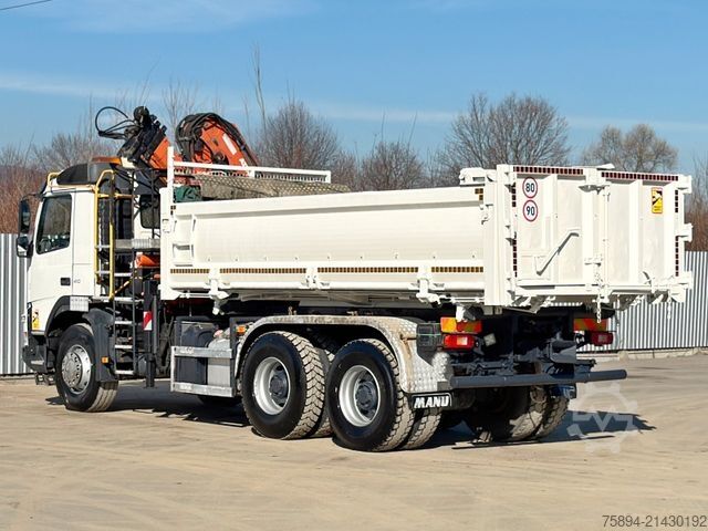 Tipper truck VOLVO FMX 410 Kipper 5,10m *ATLAS 165.2E/FUNK *6x4