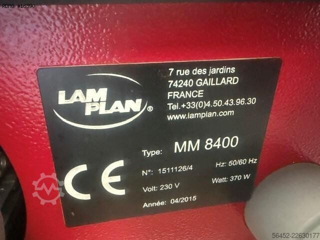 Hohnmaschine LAM PLAN M.M. 8400