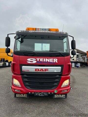Three-sided tipper truck DAF CF 290 FA MANUELL STUMMER HPG 12T KIPPER
