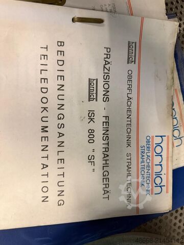 Sandstrahlanlage Feinstrahlgerät Hornich ISK 800 SF