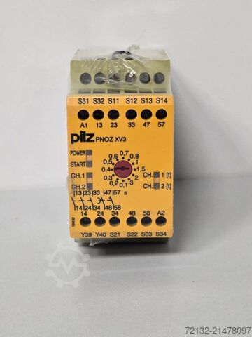 Zeitüberwachung / Sicherheitsschalter Pilz PNOZ XV3 3/24 VDC 3n/o2n/ot